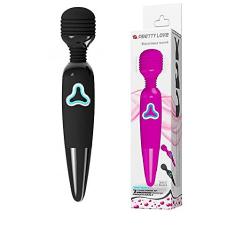Varinha Mágica de Silicone Recarregável. 7 Modos de vibração - PRETTY LOVE