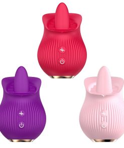 Rosa Estimuladora de Clitóris com Língua - Tongue - SI