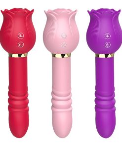 Vibrador de Ponto G e Clitóris / Rosa com Pulsação e Vai e vem - Christine - SI