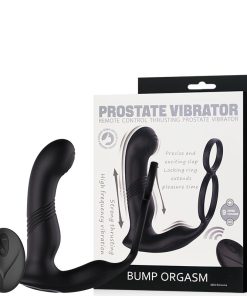 Anel Peniano Recarregável com Plug Anal Vai e Vem – BUMP ORGASM