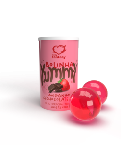 Bolinha Yummy Morango com Chocolate Sexy Fantasy 2g