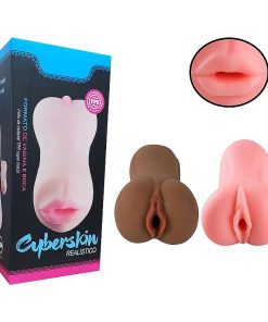 Masturbador Masculino Duplo em Cyberskin - Boca e Vagina 2 - SI