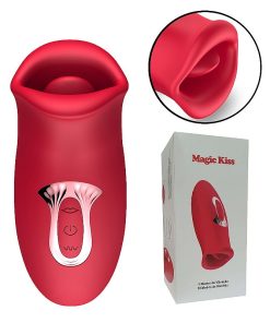 Vibrador de Pulsação Formato de Boca / Abre e Fecha - SI