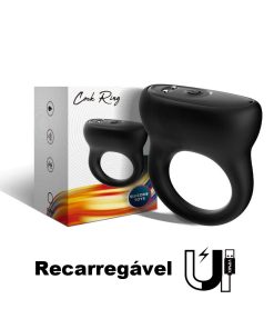 Anel Peniano em Silicone com Estimulador Clitoriano Recarregável - USK