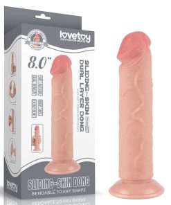Pênis Realístico 20×3,8 cm – Sliding Skin Dual Layer Dong Flesh – LOVETOY