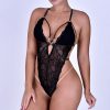 Body Sexy Costas Nuas sem Bojo em Renda e Regulagem Preto – C/Regulagem Abaeté -Sensualle 