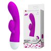 Vibrador Recarregável Ponto G com Estimulador de Clitóris e 30 Modos de Vibrações Pretty Love Eli 18 x 3,5 cm