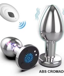 Plug Anal M em Aço com 10 Modos de Vibração e Controle Remoto sem Fio - VIPMIX